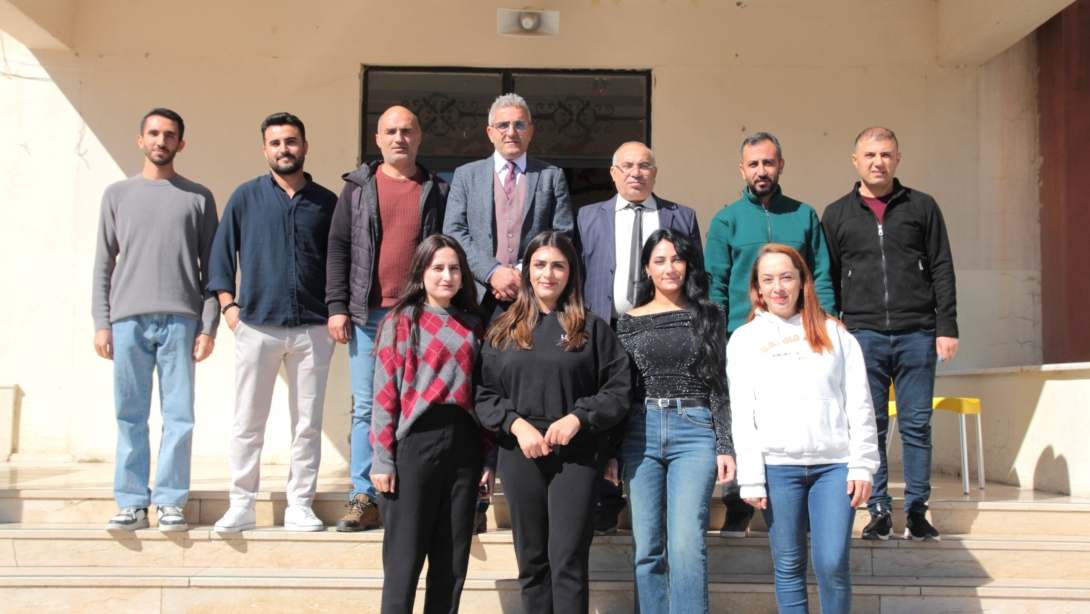 İLÇE MİLLİ EĞİTİM MÜDÜRÜ DAVUT ŞEN ŞUBE MÜDÜRÜ MEHMET NURİ AKKUŞ İLE KÖY OKULLARINI ZİYARET ETTİ