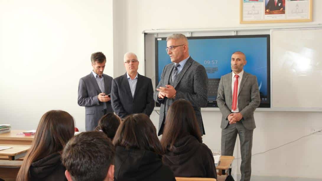 İlçe Milli Eğitim Müdürü Davut ŞEN Ömer Çoktin Fen Lisesini Ziyaret Etti